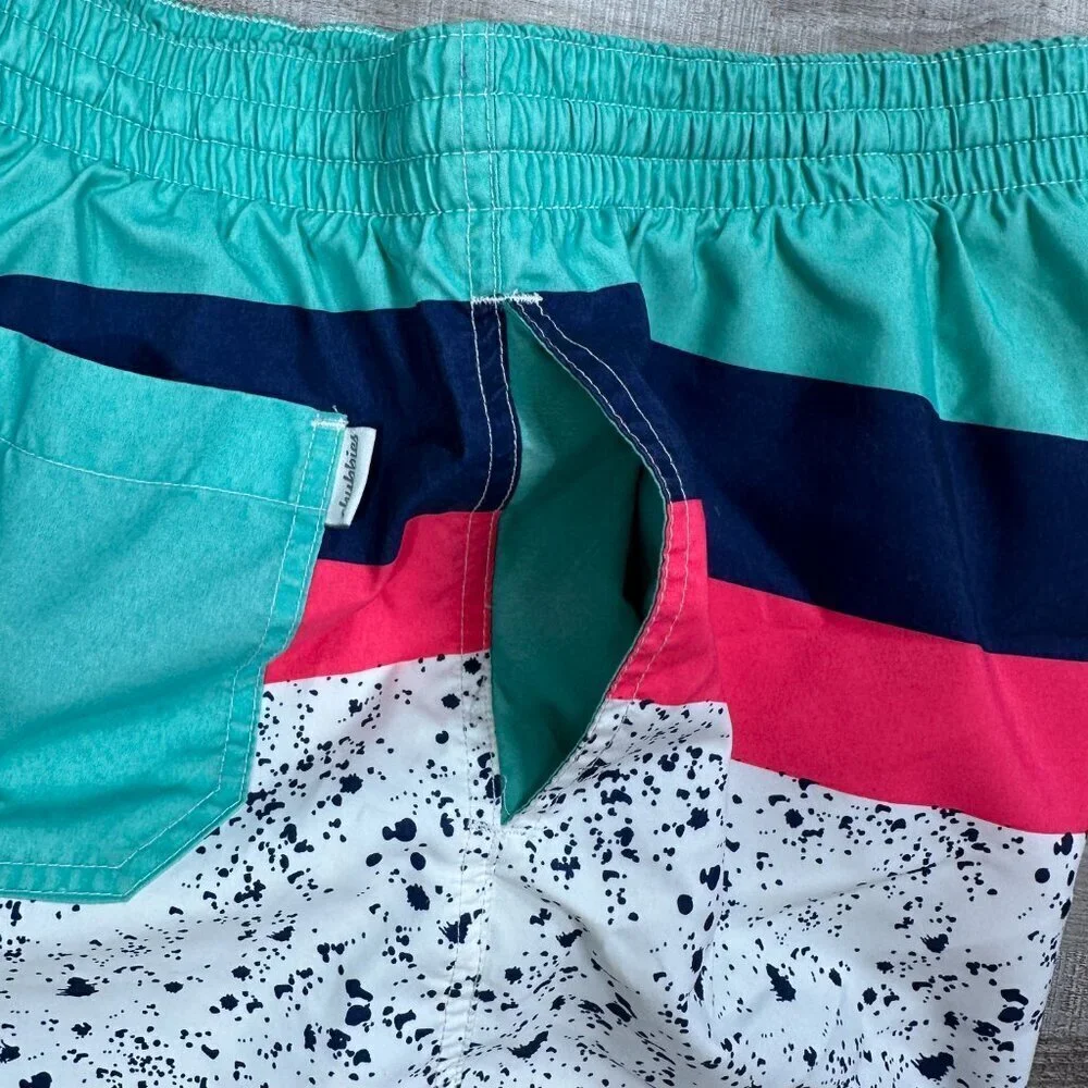 Chubbies Swim Trunks Stripes Speckles Stretch Waist Shorts - Mens XL BestOnesWI